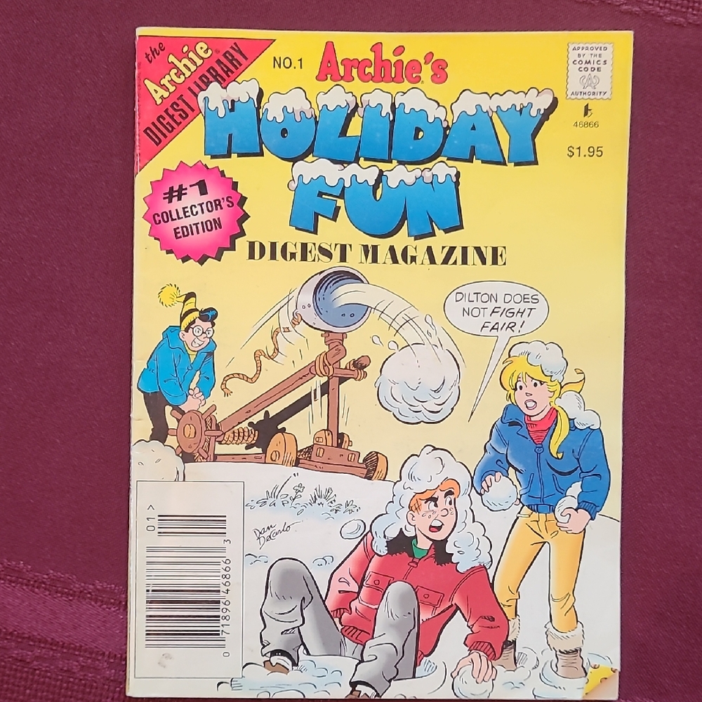Arche Holiday Edition Digest Magazine No 1 Archie Comics Vintage Collectors